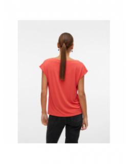 T-shirt col v filli orange femme - Vero Moda