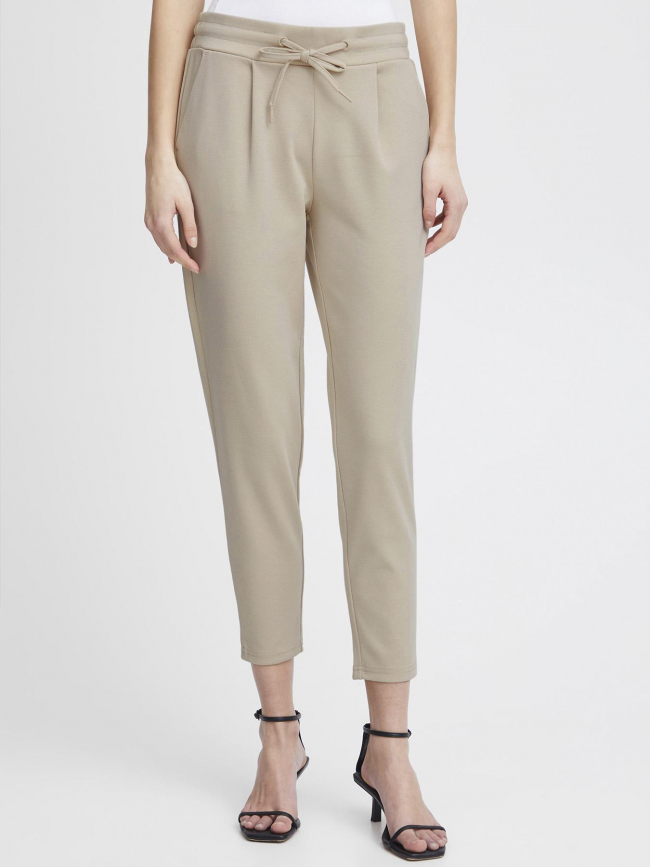 Pantalon ihkate beige femme - Ichi