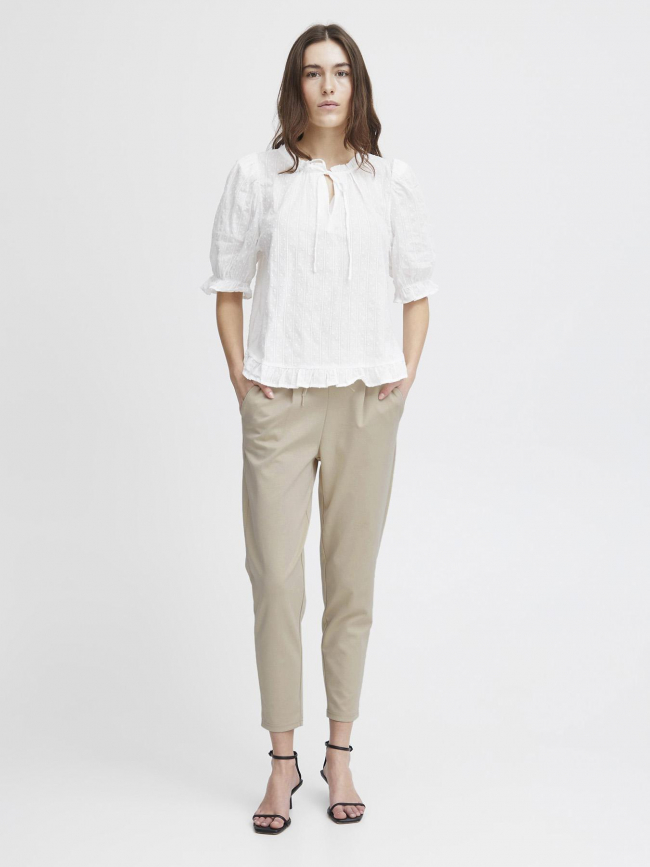 Pantalon ihkate beige femme - Ichi