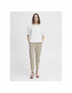 Pantalon ihkate beige femme - Ichi