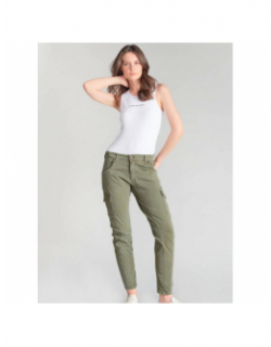 Pantalon cargo rivera kaki femme - LeTemps Des Cerises