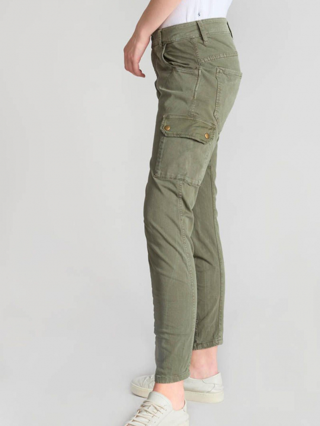 Pantalon cargo rivera kaki femme - LeTemps Des Cerises