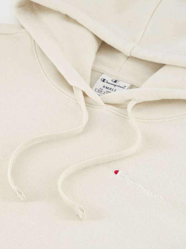 Sweat à capuche hooded beige femme - Champion