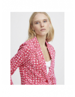 Veste blazer imprimés kate rose femme - Ichi