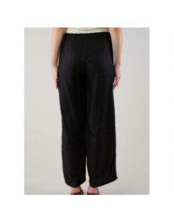 Pantalon fluide ample jordane noir femme - Deeluxe