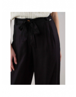 Pantalon fluide ample jordane noir femme - Deeluxe