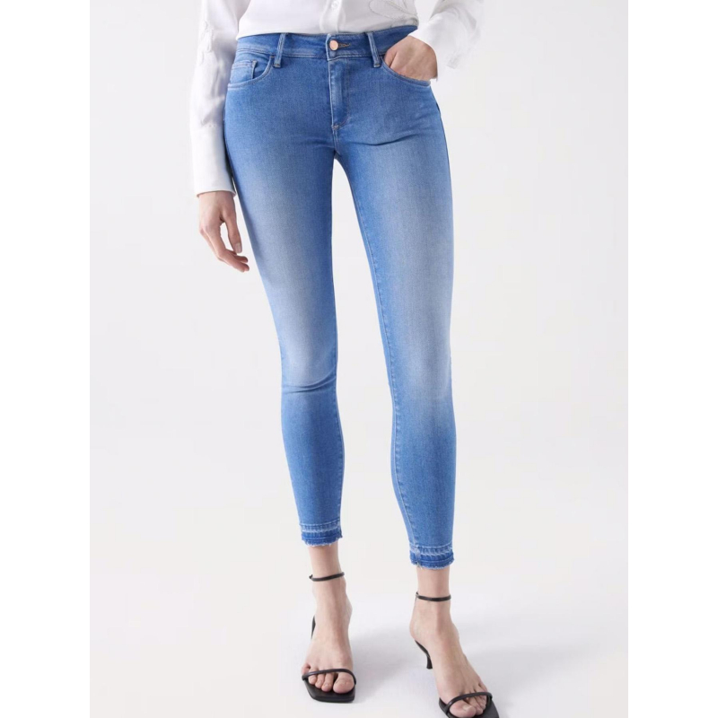 Jean skinny wonder light wash bleu femme - Salsa