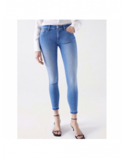 Jean skinny wonder light wash bleu femme - Salsa