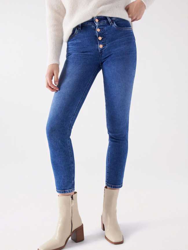 Jean slim crop destiny bleu femme - Salsa