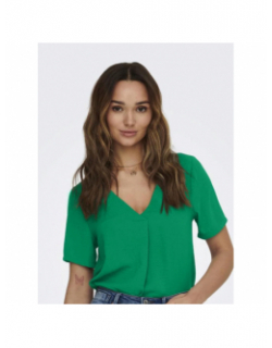 Blouse manches 3/4 dyvia vert femme - Jacqueline De Yong