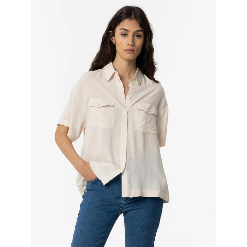 Chemise légère utili beige femme - Tiffosi