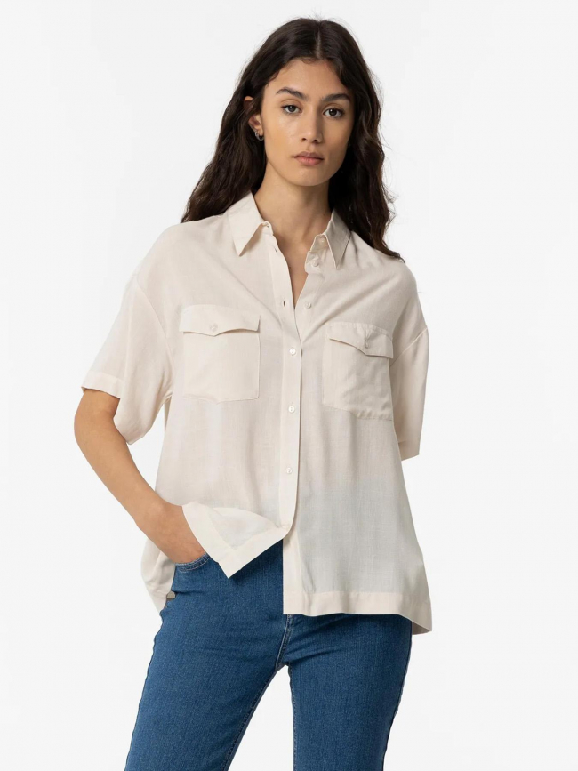 Chemise légère utili beige femme - Tiffosi