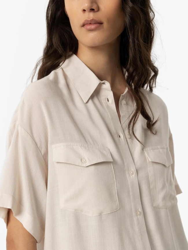 Chemise légère utili beige femme - Tiffosi