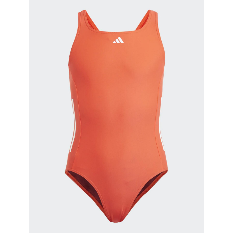 Maillot de bain cut logo rouge fille - Adidas