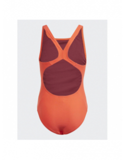 Maillot de bain cut logo rouge fille - Adidas