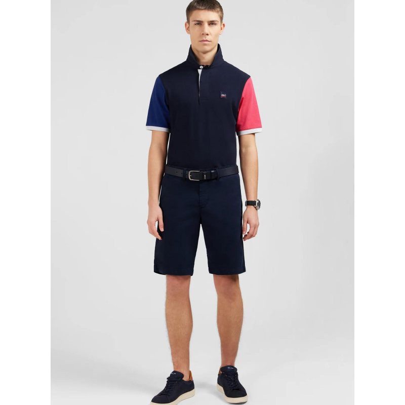 Short bermuda uni bleu marine homme - Eden Park