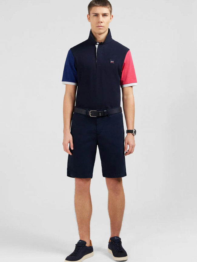 Short bermuda uni bleu marine homme - Eden Park