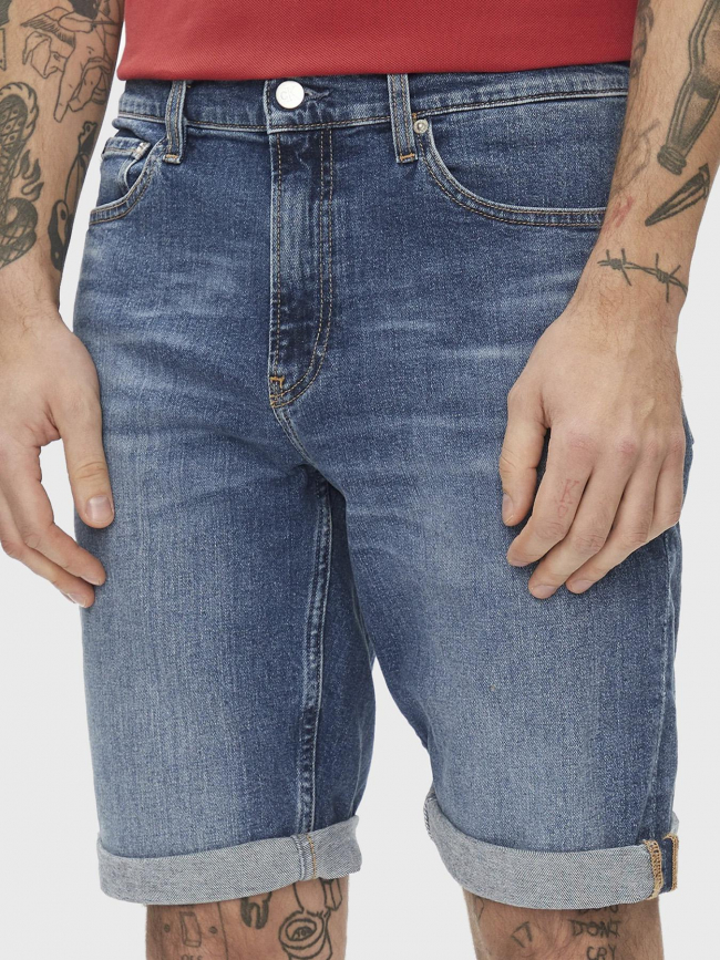 Short en jean slim bleu homme - Calvin Klein Jeans