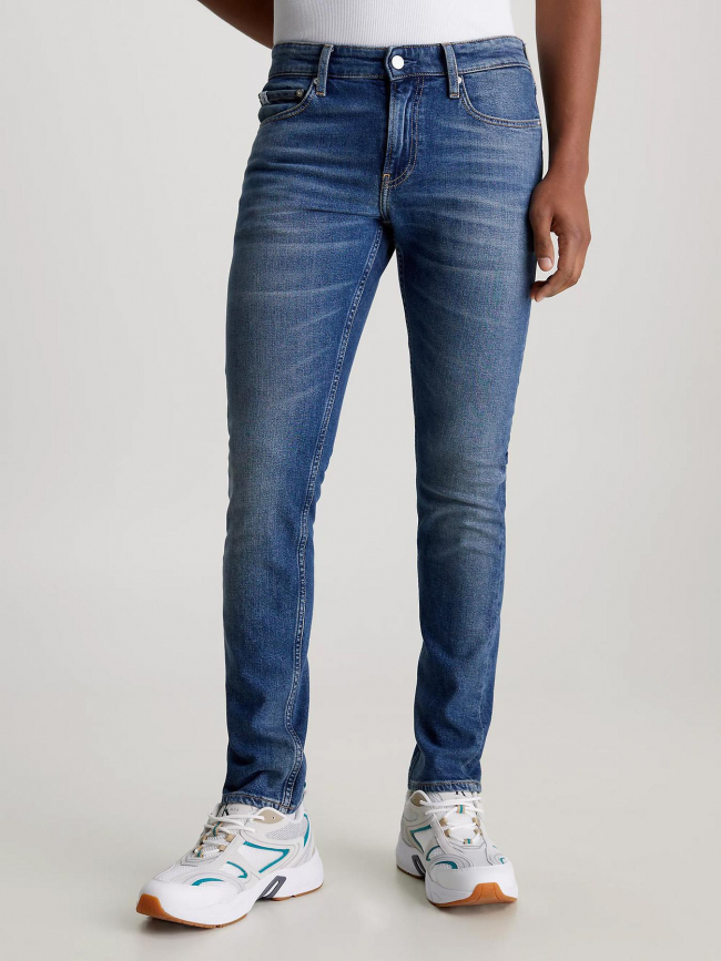 Jean slim délavé medium bleu homme - Calvin Klein Jeans