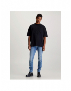 Jean slim taper délavé bleu clair homme - Calvin Klein Jeans