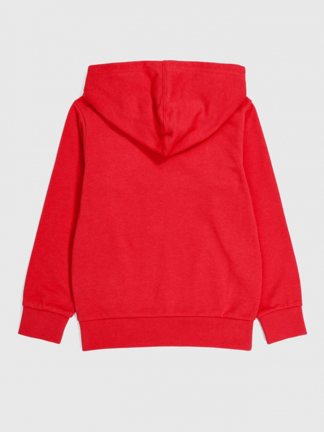 Sweat à capuche uni logo brodé rouge enfant - Champion