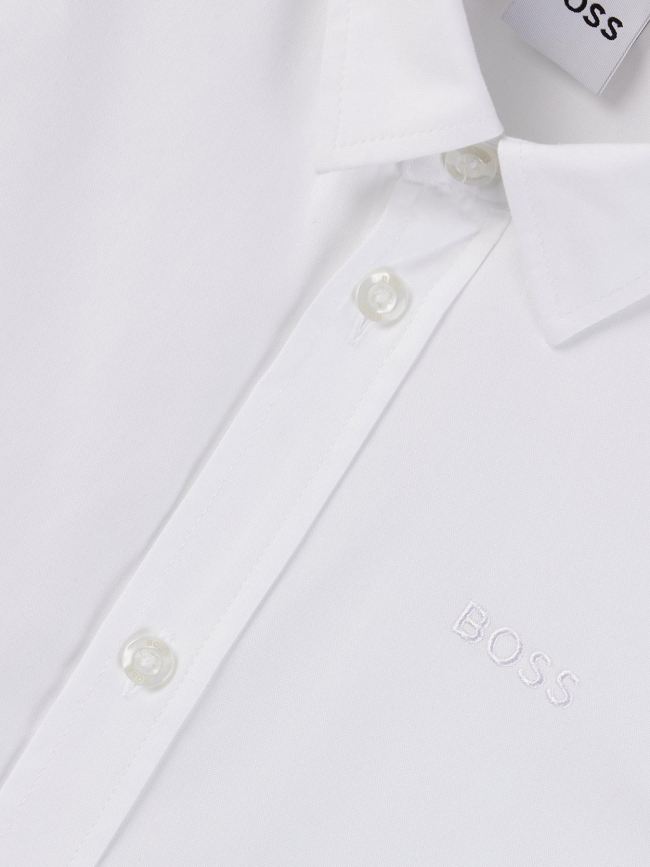 Chemise manches longues blanc enfant - Boss