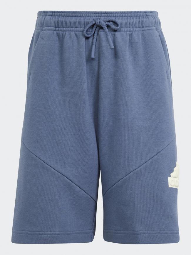 Short jogging logo bleu enfant - Adidas