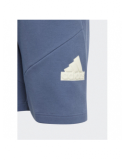 Short jogging logo bleu enfant - Adidas