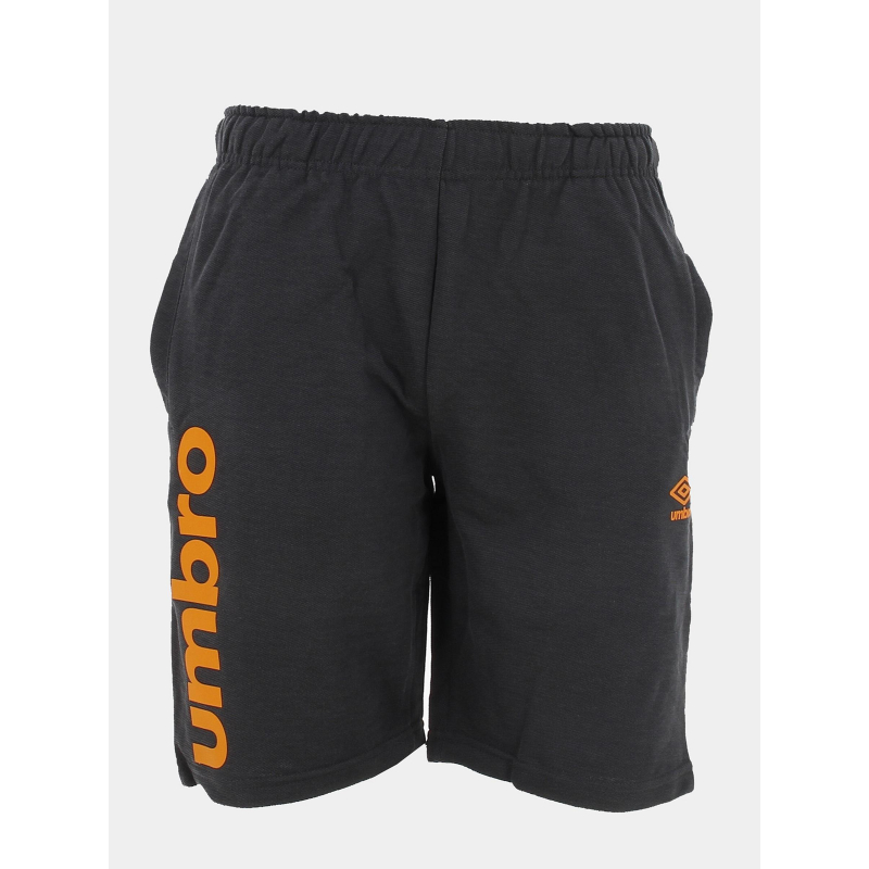 Short jogging logo gris orange homme - Umbro