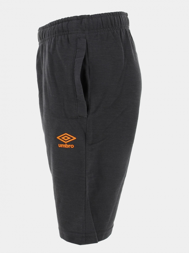 Short jogging logo gris orange homme - Umbro