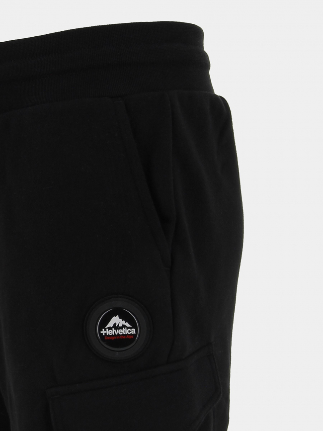 Short jogging cargo ajaccio noir homme - Helvetica