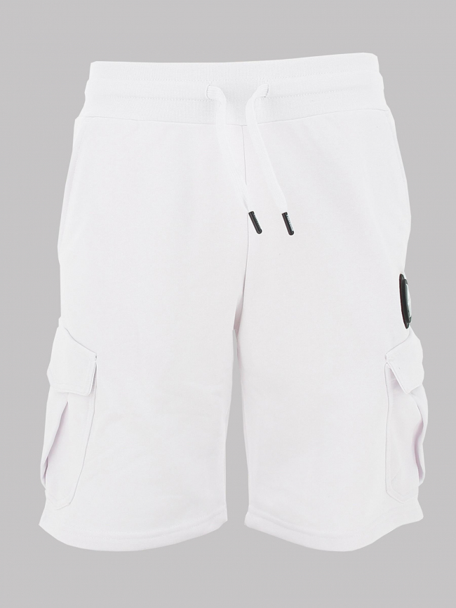 Short jogging cargo ajaccio blanc homme - Helvetica