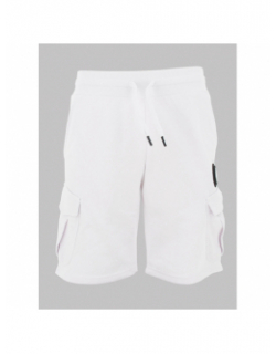 Short jogging cargo ajaccio blanc homme - Helvetica