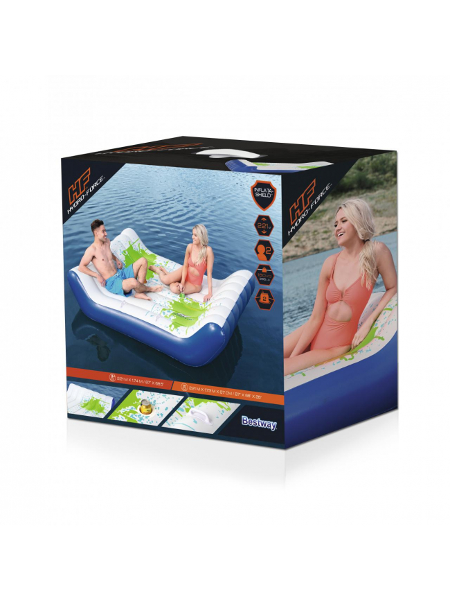 Radeau gonflable chill splash lounge 221 x 174 cm - Bestway