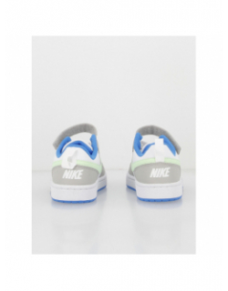 Baskets à scratch court borough ps blanc gris vert enfant - Nike