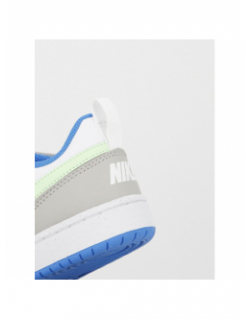 Baskets à scratch court borough ps blanc gris vert enfant - Nike