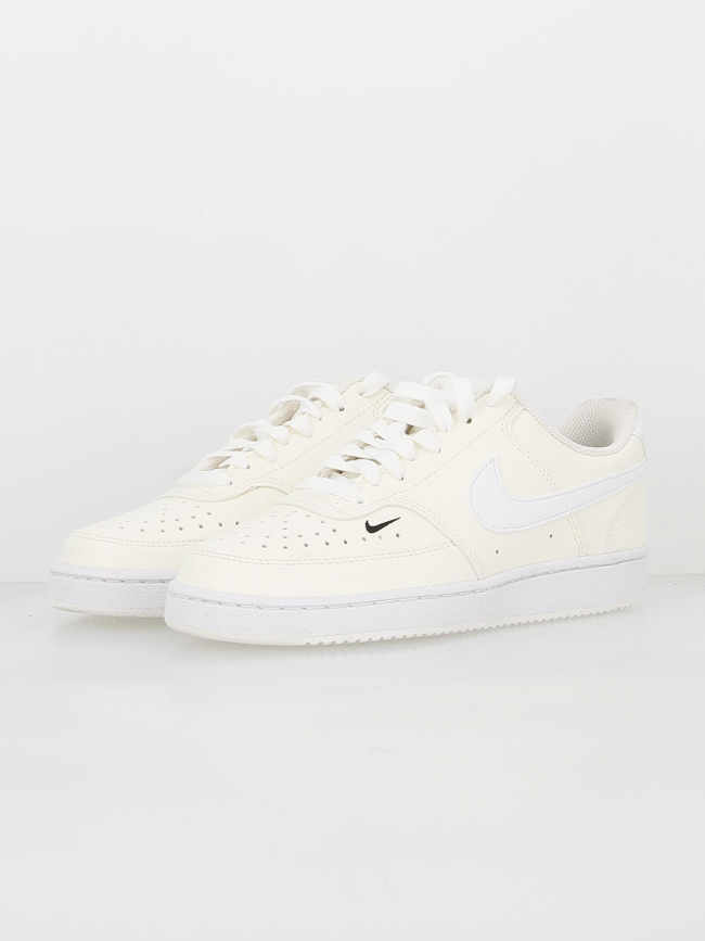 Baskets court vision beige blanc femme - Nike