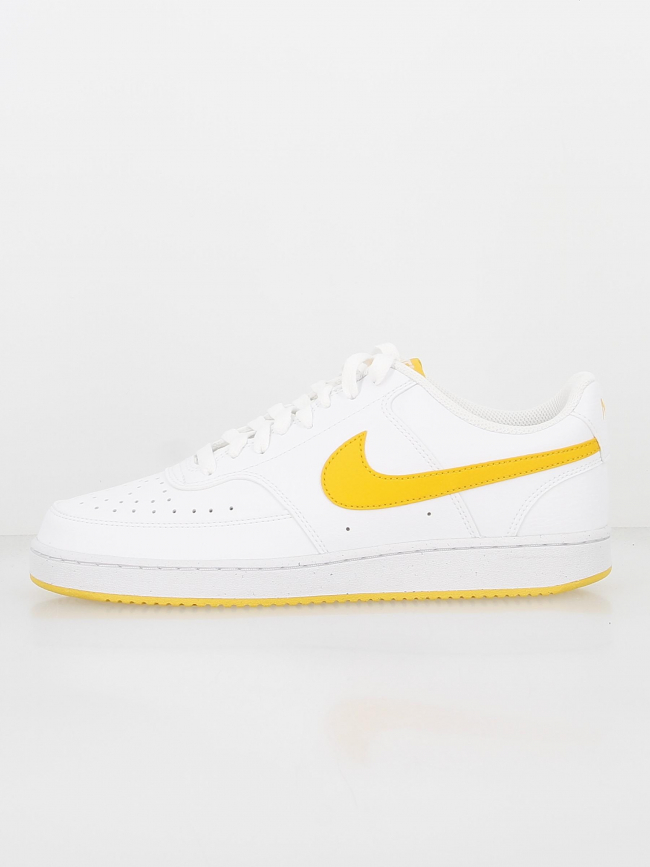 Baskets court vision blanc jaune homme - Nike