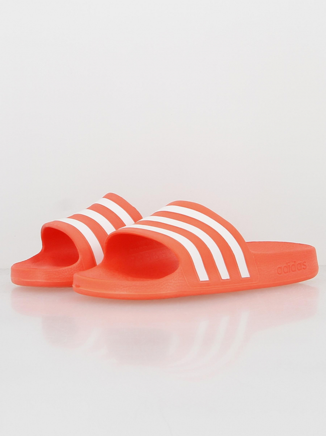 Claquettes adilette aqua orange fluo - Adidas