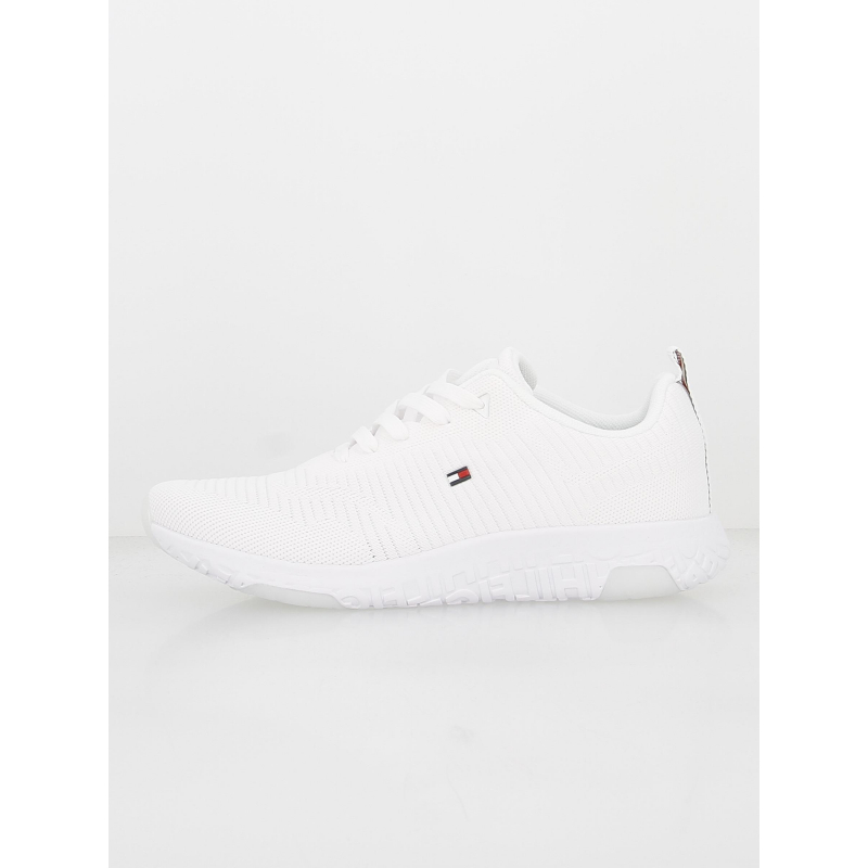 Baskets en tissu corporate blanc homme - Tommy Hilfiger