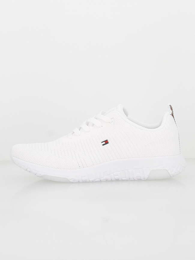 Baskets en tissu corporate blanc homme - Tommy Hilfiger