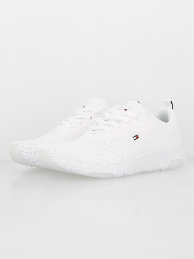 Baskets en tissu corporate blanc homme - Tommy Hilfiger