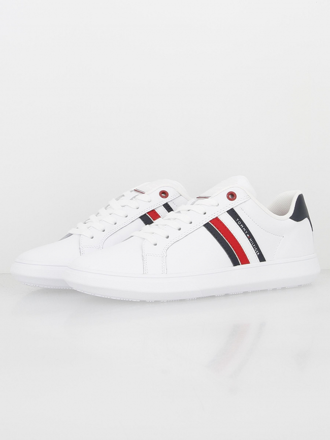 Baskets en cuir cupsole blanc homme - Tommy Hilfiger