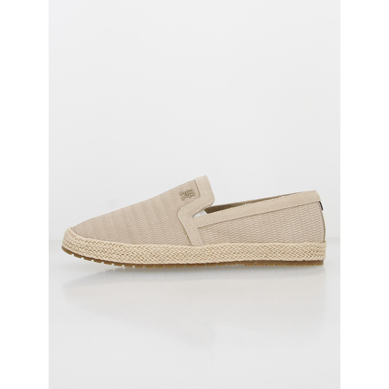 Espadrille en cuir suédé beige homme - Tommy Hilfiger