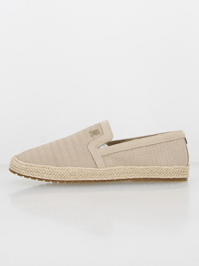 Espadrille en cuir suédé beige homme - Tommy Hilfiger