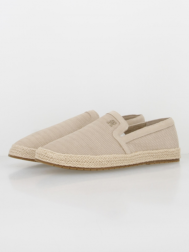 Espadrille en cuir suédé beige homme - Tommy Hilfiger