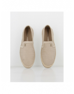 Espadrille en cuir suédé beige homme - Tommy Hilfiger