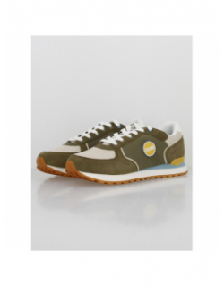 Baskets travis block kaki beige homme - Colmar