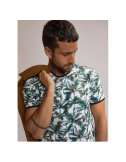 T-shirt tanarok imprimé blanc homme - Benson & Cherry