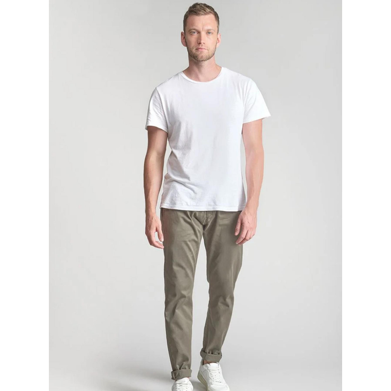 Pantalon chino cesar kaki homme - Le Temps Des Cerises